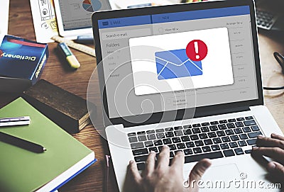 Message Inbox Notification Icon Concept Stock Photo