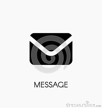 Message mail icon vector illustration. Envelope symbol Vector Illustration