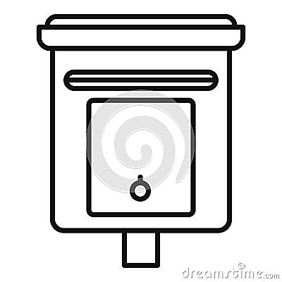 Message mailbox icon, outline style Vector Illustration