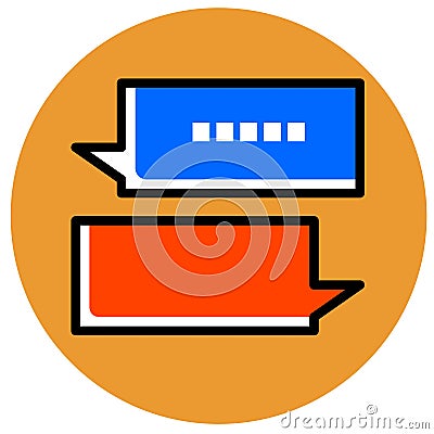 Message marketing icons style in background glyph isolated s Stock Photo