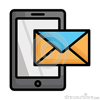 Message, mobile chat Vector icon which can easily modify Vector Illustration