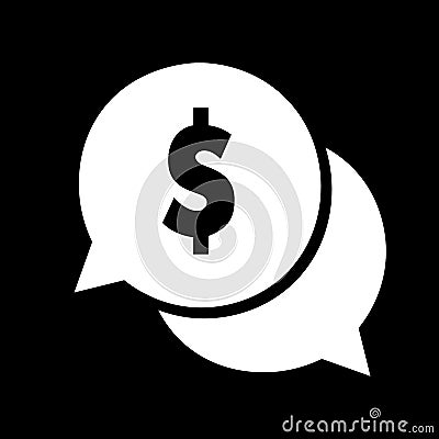 Message money, vector best flat icon on texture background , EPS 10 Stock Photo