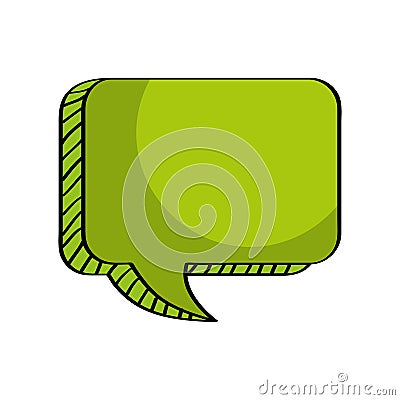 Message talk, box vector empty Vector Illustration