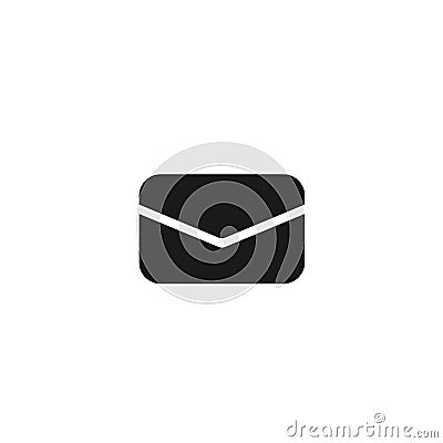 Messages icon with notification. Envelope with incoming message. Vector symbol Stock Photo