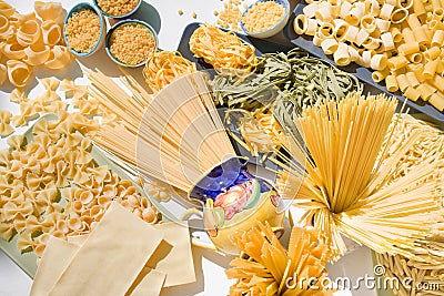 Messed up pasta Stock Photo