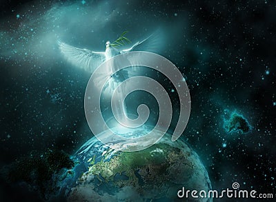 Messenger of peace Stock Photo