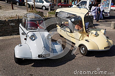 Messerschmitt KR200 three wheeler bubble car. Editorial Stock Photo