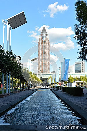 Messeturm Frankfurt, Germany Editorial Stock Photo
