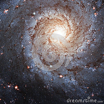 Messier 74, NGC 628 Spiral galaxy in the constellation Pisces. Stock Photo