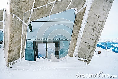 Messner Mountain Museum MMM Corones at Kronplatz, Italy Editorial Stock Photo