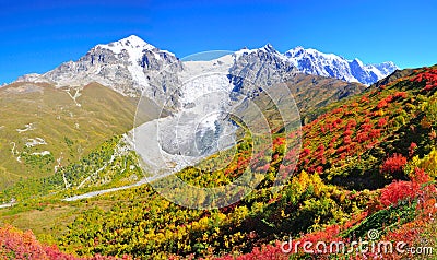 Mestia-Ushguli trek, Svaneti Georgia Stock Photo