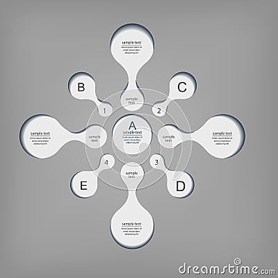 Metaball diagram Stock Photo