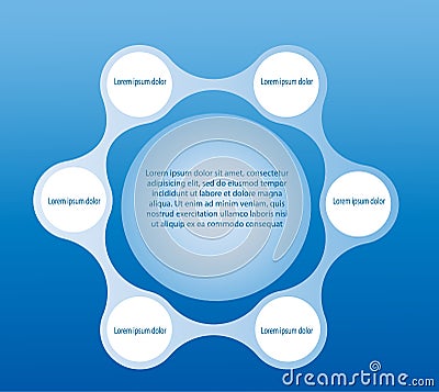 Metaball infographic templates Stock Photo