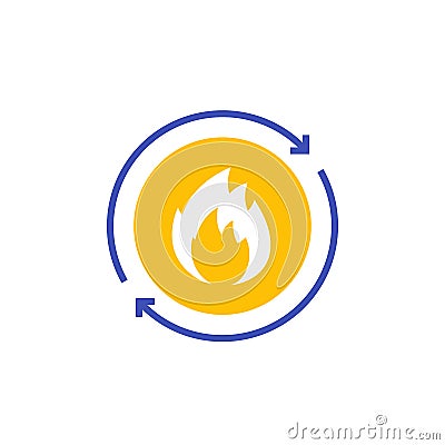 Metabolism vector icon on white Vector Illustration