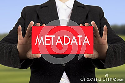 Metadata Stock Photo