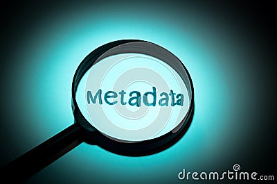 Metadata Stock Photo