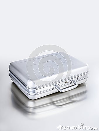 Metal Attache Case Stock Photo