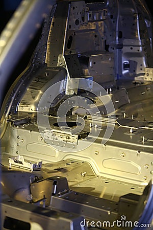 Metal automobile body Stock Photo