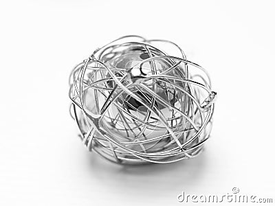 Metal ball Stock Photo