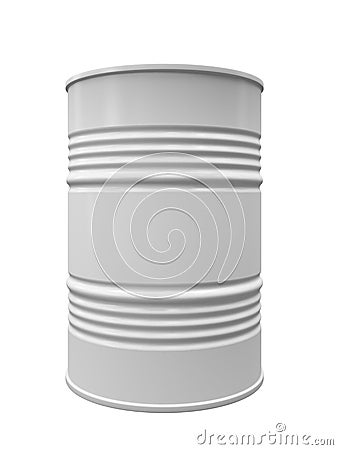 Metal barrel isolated Cartoon Illustration