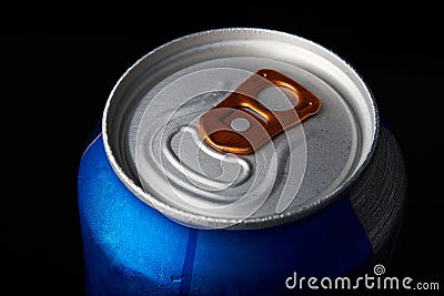 Metal beer can Stock Photo