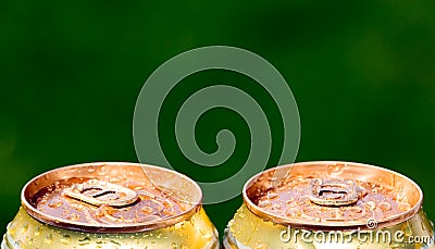 Metal beer can, unopened Stock Photo