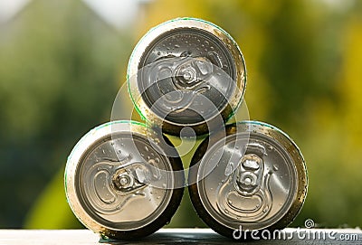 Metal beer can, unopened Stock Photo