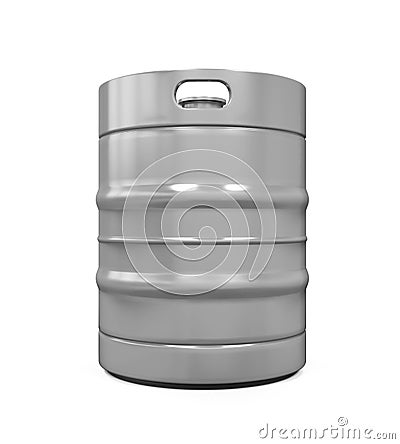 Metal Beer Keg Stock Photo