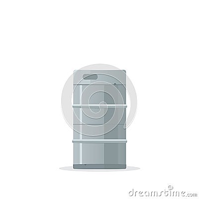 Metal beer keg Vector Illustration