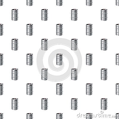 Metal beer keg pattern Vector Illustration