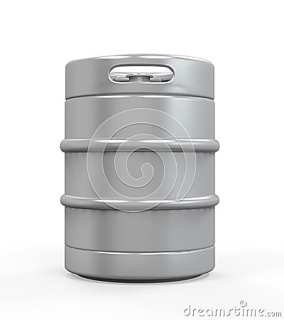 Metal Beer Keg Stock Photo