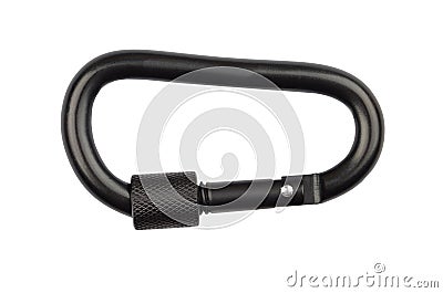 Carabiner on white Stock Photo