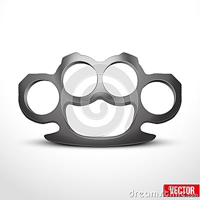 Metal Brassknuckles vector illustration Vector Illustration