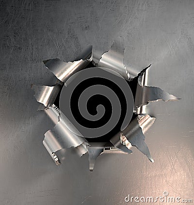 Metal Burst Stock Photo