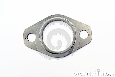 Metal car exhaust manifold gasket Stock Photo