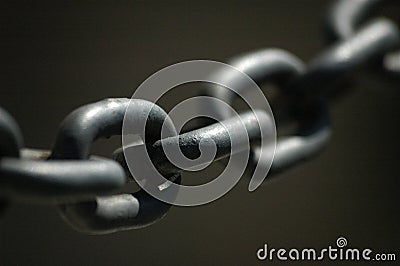 metal chain close up Stock Photo