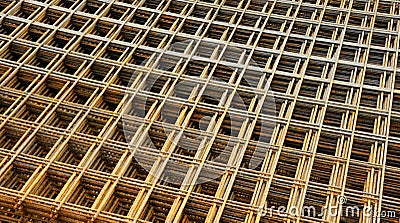 Metal concrete forms Stock Photo