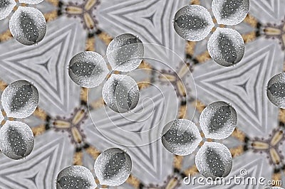 Metal condensation mandala pattern Stock Photo