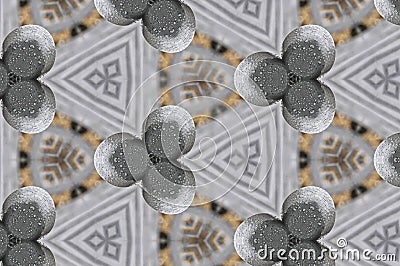 Metal condensation mandala pattern Stock Photo