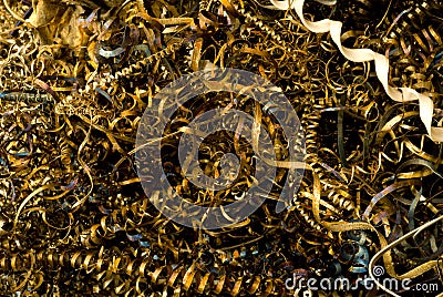 Metal Cuttings Stock Photo