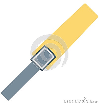 Metal Detector Color Isolated Vector Icon that easily can be modified and edit. Vector Illustration