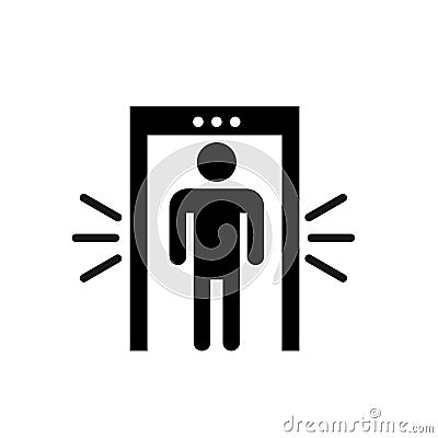 Metal detector icon Vector Illustration