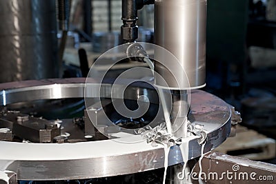 Metal drill Stock Photo