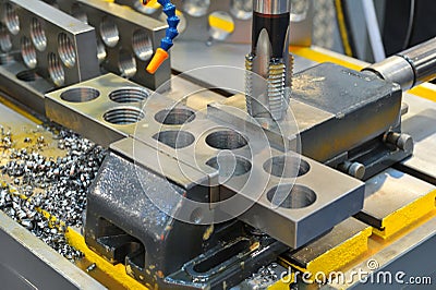 Metal drill Stock Photo