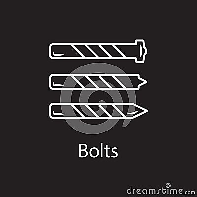 Metal drill bit icon. Simple element illustration. Metal drill bit symbol design from Construction collection set. Can be used in Cartoon Illustration