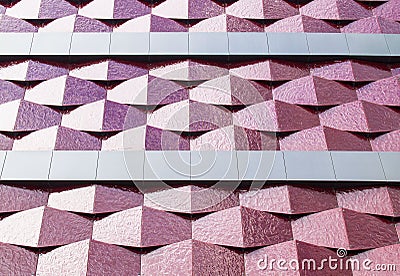 Metal facade of the building Stock Photo