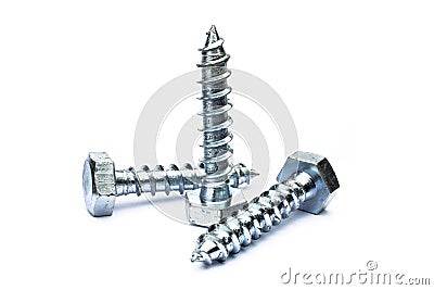 Metal fasteners Stock Photo