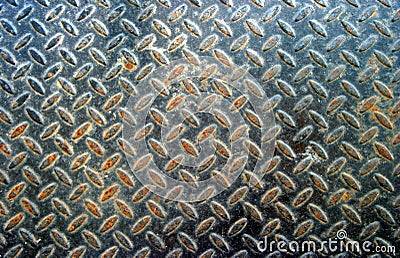 Metal flooring Stock Photo