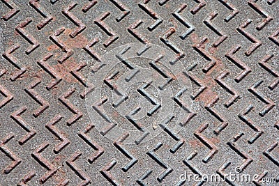 Metal flooring Stock Photo