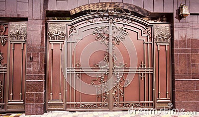 Metal gates Stock Photo